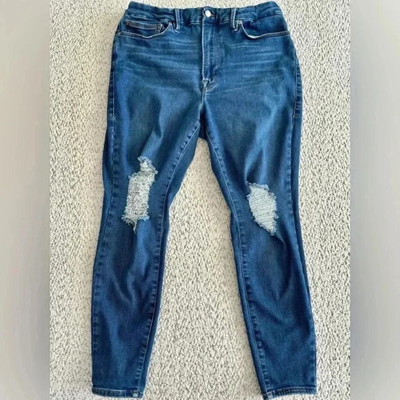 Good American Always  1-Size-Fits-4 Jeans Women’s Plus Sizes 14-18 - Picture 1 of 10